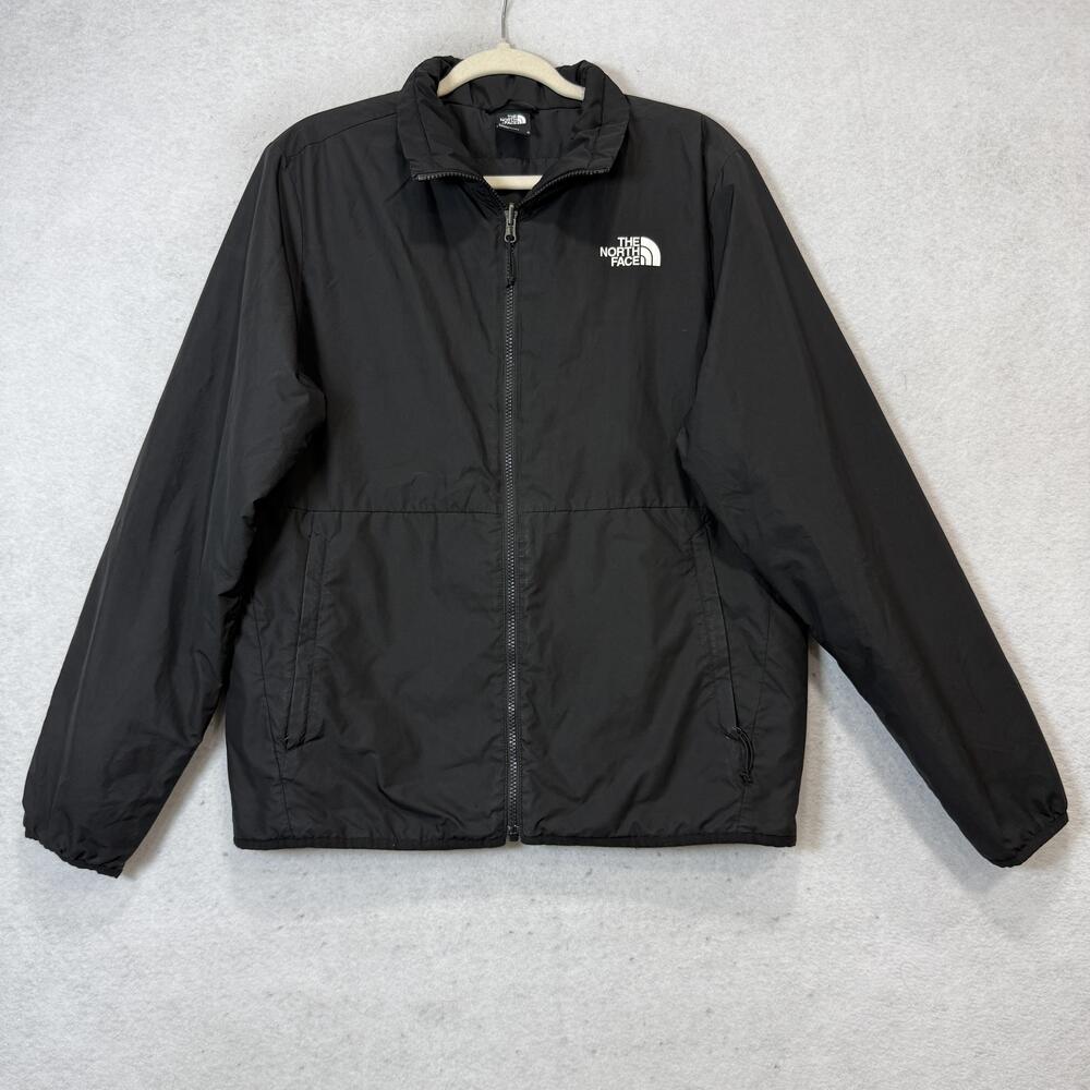 The North Face Jacket Mens Medium Black Insulated Puffer Full Zip Outdoor Hiking